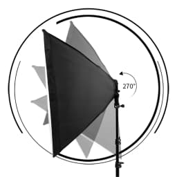 SH Photo Studio Softbox Light Kit Photographic Equipment Four Lamp Holders Continuous Light System With E27 Bulb Accessories