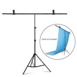 SH T-shaped Stand Tripod Background Backdrop Photography Adjustable Support System Photo Studio for Non-Woven Muslin Backdrops