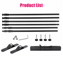 SH Double-Crossbar Backdrop Background Stand Frame Support System For Photography Photo Studio Video Muslin Green Screen