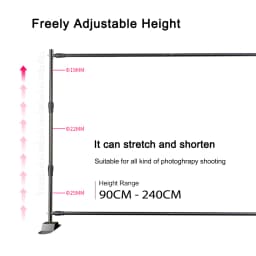 SH Double-Crossbar Backdrop Background Stand Frame Support System For Photography Photo Studio Video Muslin Green Screen