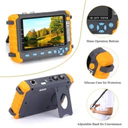 5.0 inch Monitor CVBS 8MP AHD/CVI/TVI 4-In-1 Camera Tester IV8W Tester Portable Tester Support PTZ Audio VGA HDMI Input