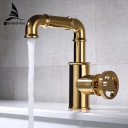 Basin Faucets Black Color Brass Crane Bathroom Faucets Hot And Cold Water Mixer Tap Contemporary Mixer Tap Torneira WF-20A02