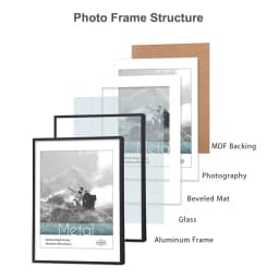 Photo Frames 30x40 21x30 A4 15x20 13x18 Modern Metal Picture Frame Black Gold Plexiglass Wall Art Poster Canvas Print Home Decor
