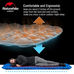 Naturehike FC10 FC01 Inflatable Mattress Air Mattress Camping Mat Ultralight Camping Mattress Sleeping Mat Nylon Sleeping Pad