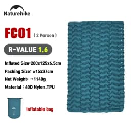 Naturehike FC10 FC01 Inflatable Mattress Air Mattress Camping Mat Ultralight Camping Mattress Sleeping Mat Nylon Sleeping Pad