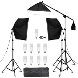 SH Photography Four Lamp Holder Softbox 50x70CM Photo Studio Lighting Kit Softbox Kits Soft Box Photographic Equipment E27 Base