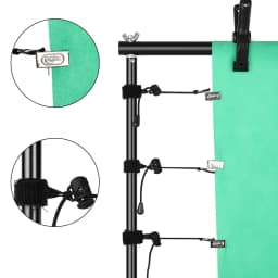2.6X3M 2X3M 2X2M Photography Background Stand Adjust Green Screen Backdrops Chromakey Support System Frame Chroma Video Wedding
