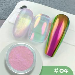 35Colors Phantom Chameleon Holographic Mirror Powder Net1-2g Colorful Magic Mirror Nail Rubbing Powder DIY Christmas Mirror Dust