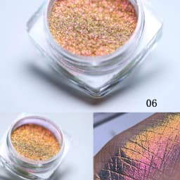 35Colors Phantom Chameleon Holographic Mirror Powder Net1-2g Colorful Magic Mirror Nail Rubbing Powder DIY Christmas Mirror Dust