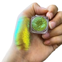 35Colors Phantom Chameleon Holographic Mirror Powder Net1-2g Colorful Magic Mirror Nail Rubbing Powder DIY Christmas Mirror Dust