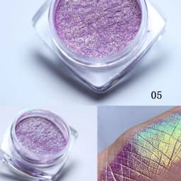 35Colors Phantom Chameleon Holographic Mirror Powder Net1-2g Colorful Magic Mirror Nail Rubbing Powder DIY Christmas Mirror Dust