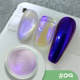 35Colors Phantom Chameleon Holographic Mirror Powder Net1-2g Colorful Magic Mirror Nail Rubbing Powder DIY Christmas Mirror Dust