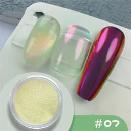 35Colors Phantom Chameleon Holographic Mirror Powder Net1-2g Colorful Magic Mirror Nail Rubbing Powder DIY Christmas Mirror Dust