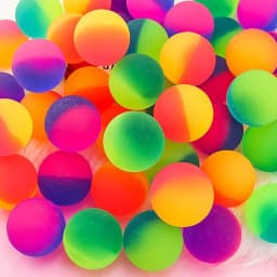 24 Pcs 2.5cm Two-color Outdoor Bouncy Ball Kids Party Supplies Birthday Gift Pinata Filler Christmas Carnival Party Gift Reward