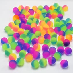 24 Pcs 2.5cm Two-color Outdoor Bouncy Ball Kids Party Supplies Birthday Gift Pinata Filler Christmas Carnival Party Gift Reward