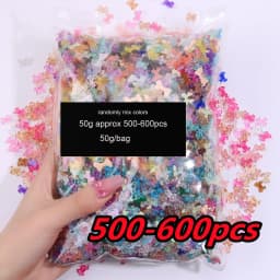 600/500/100Pcs Mixed Resin Bow/Flowers Nail Art Charms 3D Colorful Acrylic Bow Fairy Rhinestone Decor DIY Christmas Bow Parts