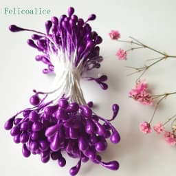 500pcs/Bag 1/3mm DIY Artificial Mini Pearl Flower Stamen Pistil Overall Wedding Party Home Decoration Christmas Accessories