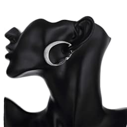 New 925 Sterling Silver Hoop Earrings For Women Wedding Gift Fine Europe Jewelry Christmas Gift Engagement Party