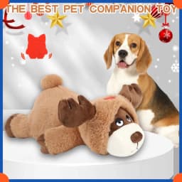 Plush Puppy Heartbeat Toys, Birthday Gifts, Rich Dog Puzzle Toys, Behavior Training, 16 Christmas