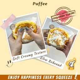 Ice Cream Toast Food-grade Silicone Taba Squishy, Handmade Creamy Soft Stress Relief Squeeze Toy, Christmas Easter Gift