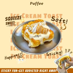 Ice Cream Toast Food-grade Silicone Taba Squishy, Handmade Creamy Soft Stress Relief Squeeze Toy, Christmas Easter Gift