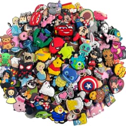 30-200Pcs Random Mixed Cartoon Shoe Charms For Slides Clog Sandals Shoes Decorations Accessories For Christmas Birthday Gifts