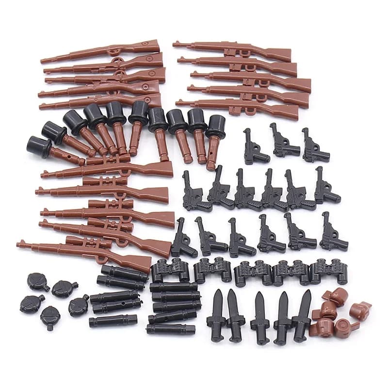 WW2 Military 98K Pistol Weapon Soldiers Army Building Blocks Mini Action Figures Bricks Model Building Kids Toy Christmas Gifts