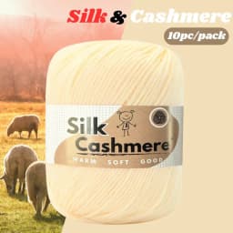 10pcs Silk Cashmere Yarn DK Double Knitting, High Quality, Soft and Warm, for Crochet and Knitting, for Christmas, Halloween, Ea