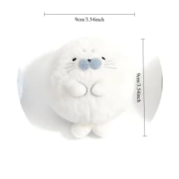 Cute Soft Seal Plush Keychcains Kawaii Animal Children Schoolbag Pendant Knapsack Accessories Christmas New Year Gifts