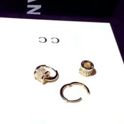 New Designer Earrings. There Are Two Detachable Wearing Modes, Round Shiny Zircon Silvery Earrings. Cute Christmas Gift.