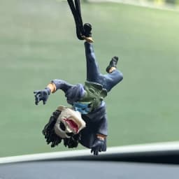 Car Resin Pendant Creative Car Rearview Mirror Cowhide Cartoon Pendant Christmas Gift New Product
