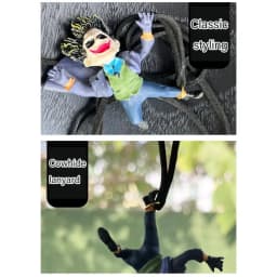 Car Resin Pendant Creative Car Rearview Mirror Cowhide Cartoon Pendant Christmas Gift New Product