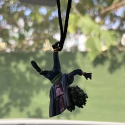 Car Resin Pendant Creative Car Rearview Mirror Cowhide Cartoon Pendant Christmas Gift New Product