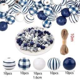 Random Size Quantity Christmas Wooden Beads Christmas Wooden Beads Christmas Round Beads Winter Pine Round Beads Natural Wood