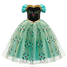 Princess Dress for Girls Elsa Anna Cosplay Costume Kids Jasmine Belle Cinderella Aurora Halloween Christmas Party Elegant Dress
