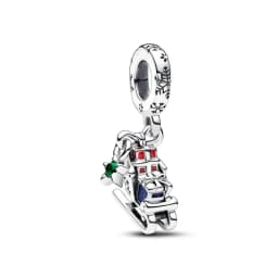 2024 New 925 Sterling Silver Christmas Santa Snowman Stars Pendant Charms Beads fit Original Pendant Bracelet DIY Women Jewelry