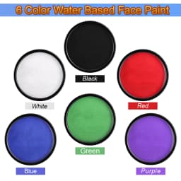 30g Monochrome Water Soluble Face Body Paint Vibrant DIY Makeup for Christmas Parties Long-Lasting Professional Quality Cosmetic