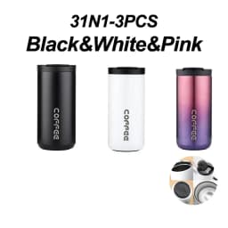 400ml Stainless Steel Thermal Coffee Mug 304 Thermos Mug Leak Proof Portable Travel Thermal Cup Water Bottle Christmas Gifts