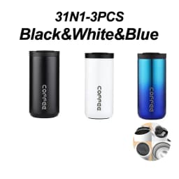 400ml Stainless Steel Thermal Coffee Mug 304 Thermos Mug Leak Proof Portable Travel Thermal Cup Water Bottle Christmas Gifts