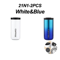400ml Stainless Steel Thermal Coffee Mug 304 Thermos Mug Leak Proof Portable Travel Thermal Cup Water Bottle Christmas Gifts