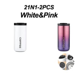 400ml Stainless Steel Thermal Coffee Mug 304 Thermos Mug Leak Proof Portable Travel Thermal Cup Water Bottle Christmas Gifts
