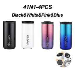 400ml Stainless Steel Thermal Coffee Mug 304 Thermos Mug Leak Proof Portable Travel Thermal Cup Water Bottle Christmas Gifts