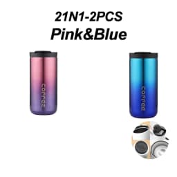 400ml Stainless Steel Thermal Coffee Mug 304 Thermos Mug Leak Proof Portable Travel Thermal Cup Water Bottle Christmas Gifts