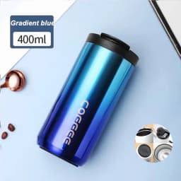 400ml Stainless Steel Thermal Coffee Mug 304 Thermos Mug Leak Proof Portable Travel Thermal Cup Water Bottle Christmas Gifts