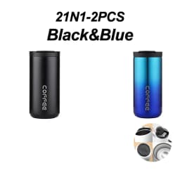 400ml Stainless Steel Thermal Coffee Mug 304 Thermos Mug Leak Proof Portable Travel Thermal Cup Water Bottle Christmas Gifts