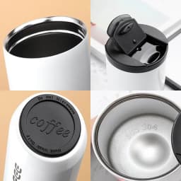 400ml Stainless Steel Thermal Coffee Mug 304 Thermos Mug Leak Proof Portable Travel Thermal Cup Water Bottle Christmas Gifts