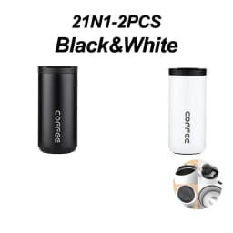 400ml Stainless Steel Thermal Coffee Mug 304 Thermos Mug Leak Proof Portable Travel Thermal Cup Water Bottle Christmas Gifts