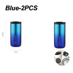400ml Stainless Steel Thermal Coffee Mug 304 Thermos Mug Leak Proof Portable Travel Thermal Cup Water Bottle Christmas Gifts