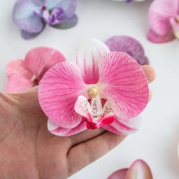Thai Butterfly Orchid Artificial Flowers Hot selling items christmas Wedding Bridal Accessories Headwear and hair clips Diy gift