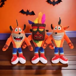 26cm New Crash Bandicoot Stuffed Plush Toys Crazy Trilogy Series Anime Figure Dolls Kawaii Child Birthday Christmas Gifts Decor